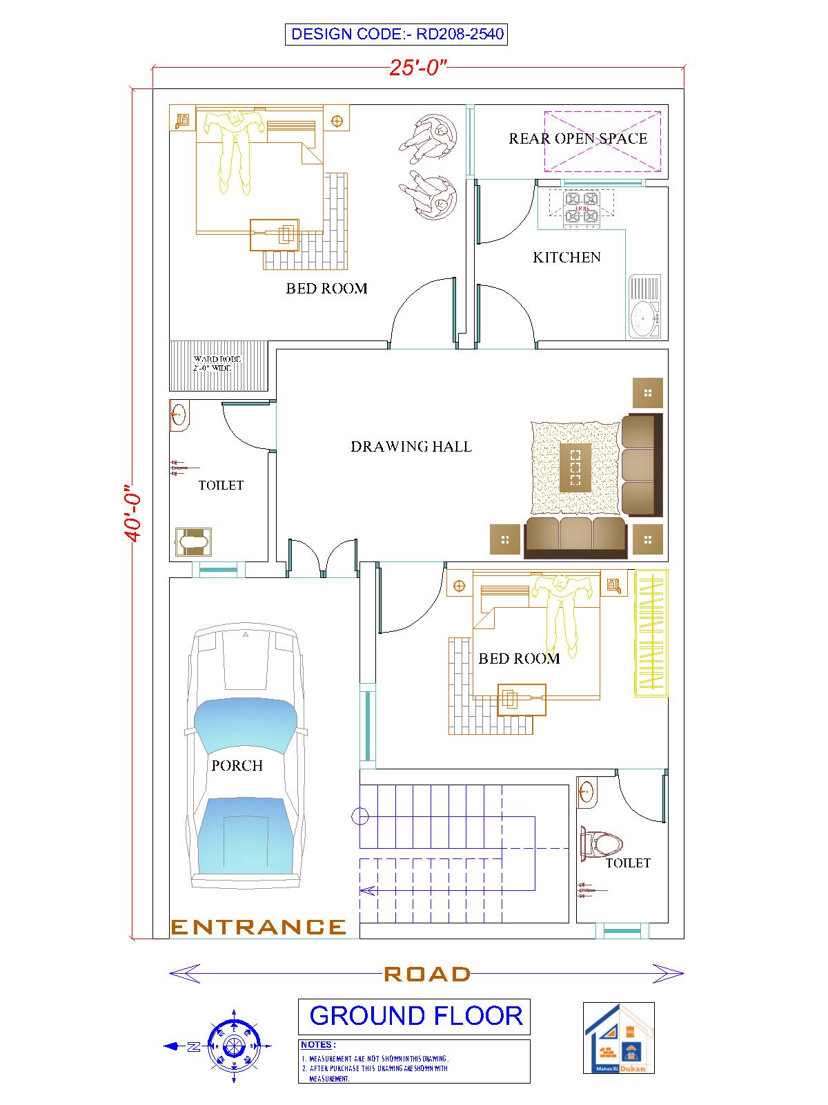 GROUND FLOOR II 25X40 II SMALL HOUSE-08