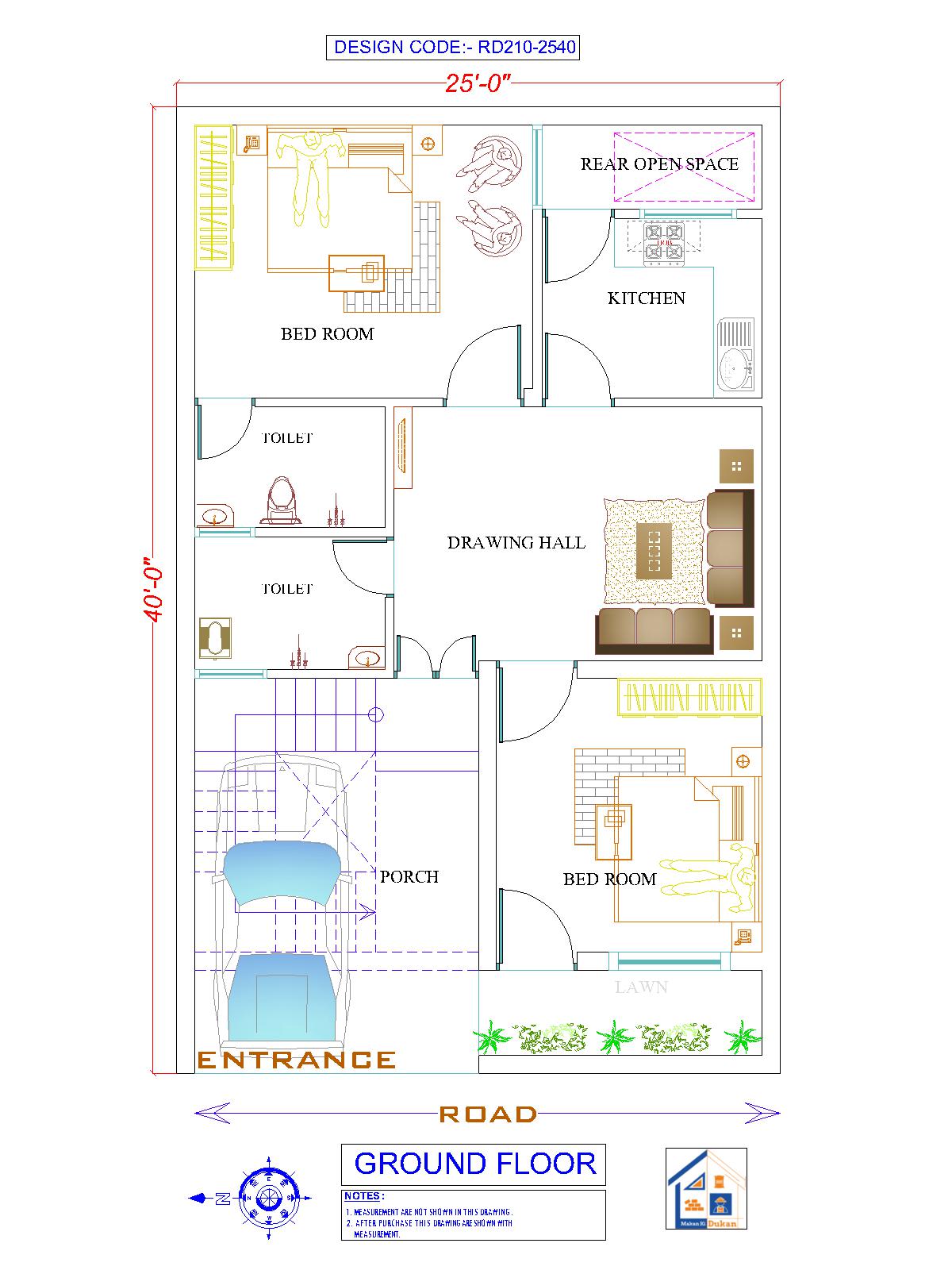 GROUND FLOOR II 25X40 II SMALL HOUSE-10