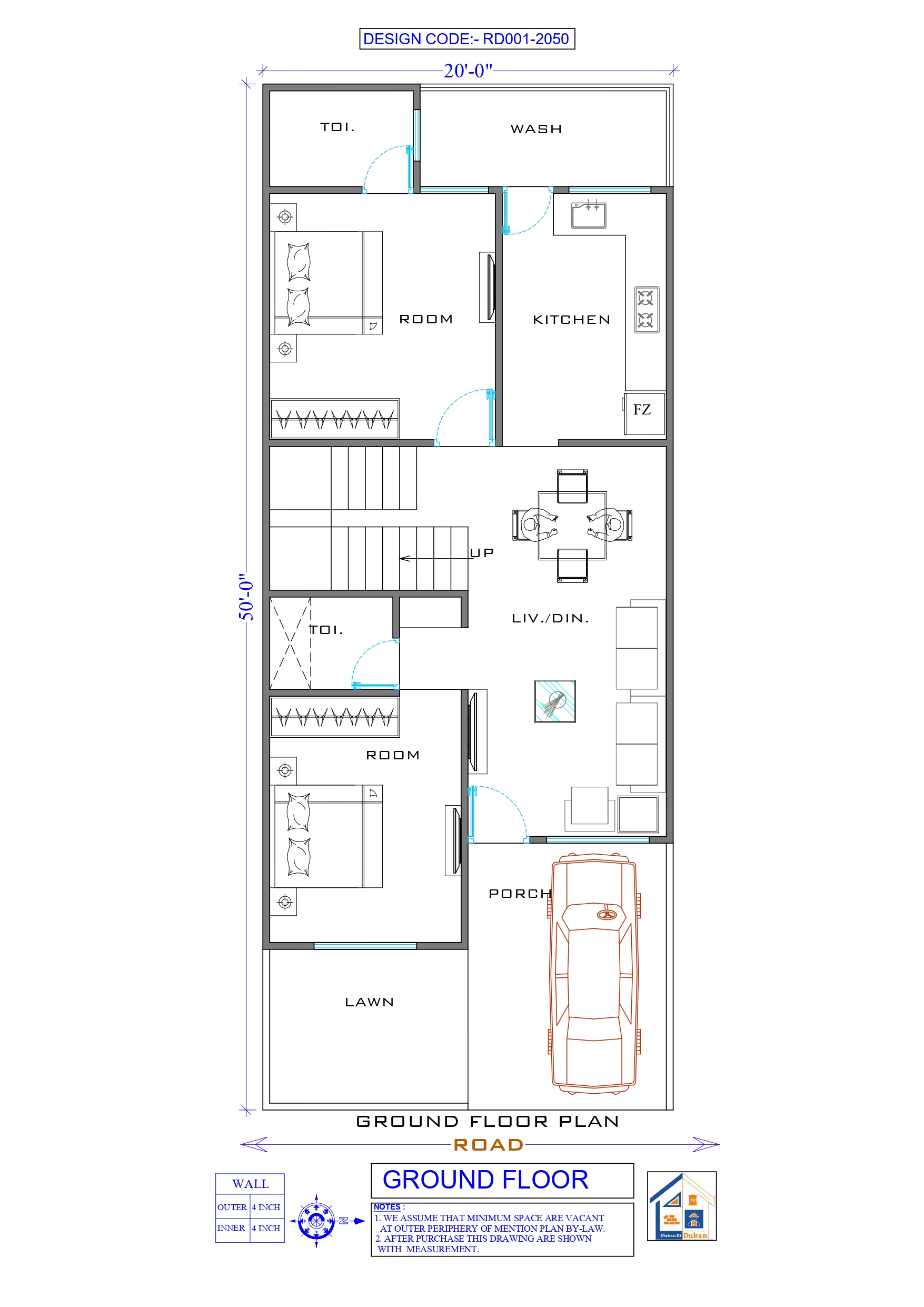 GROUND FLOOR II 20X50 II SMALL HOUSE-001