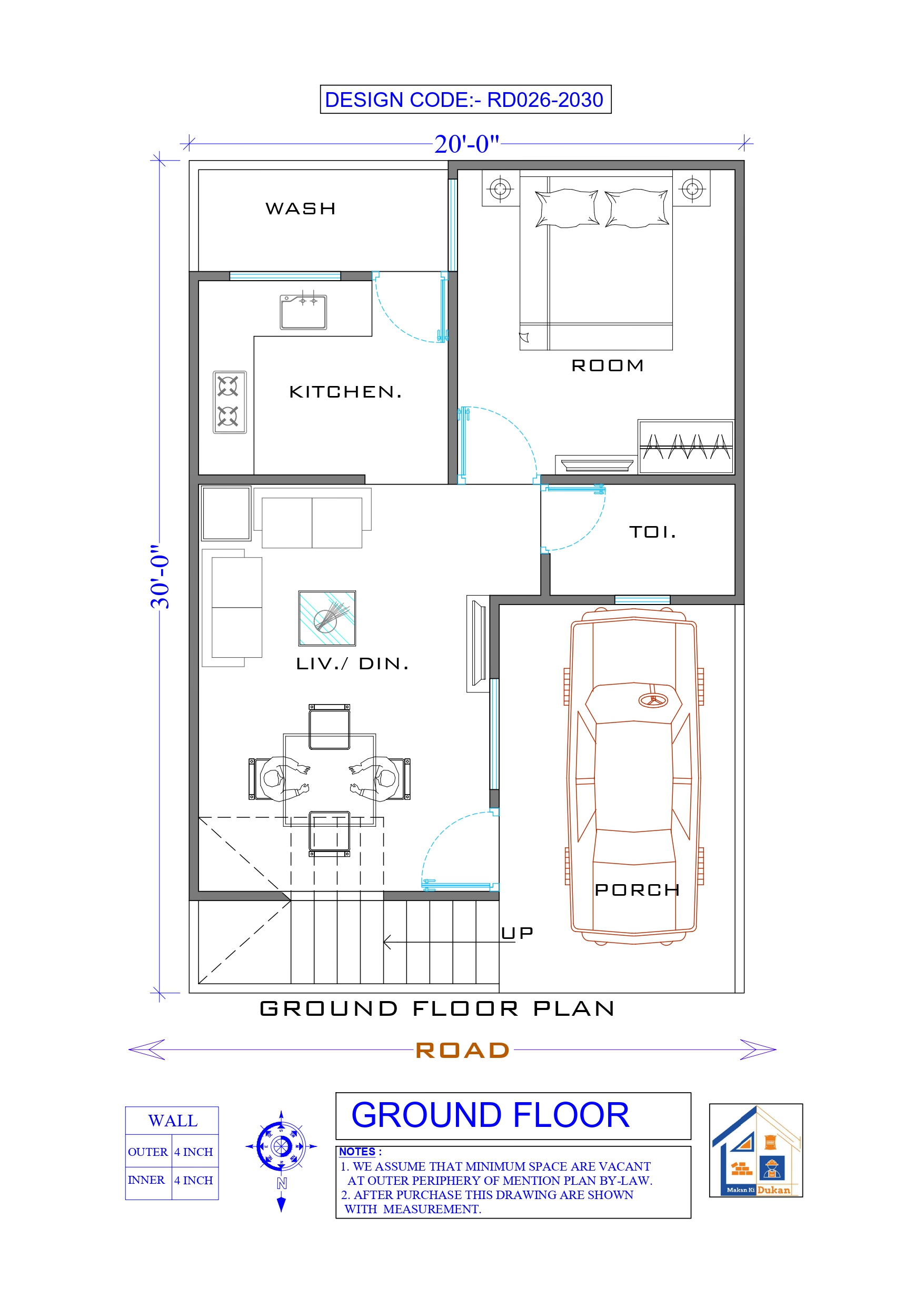GROUND FLOOR II 20X30 II SMALL HOUSE-026