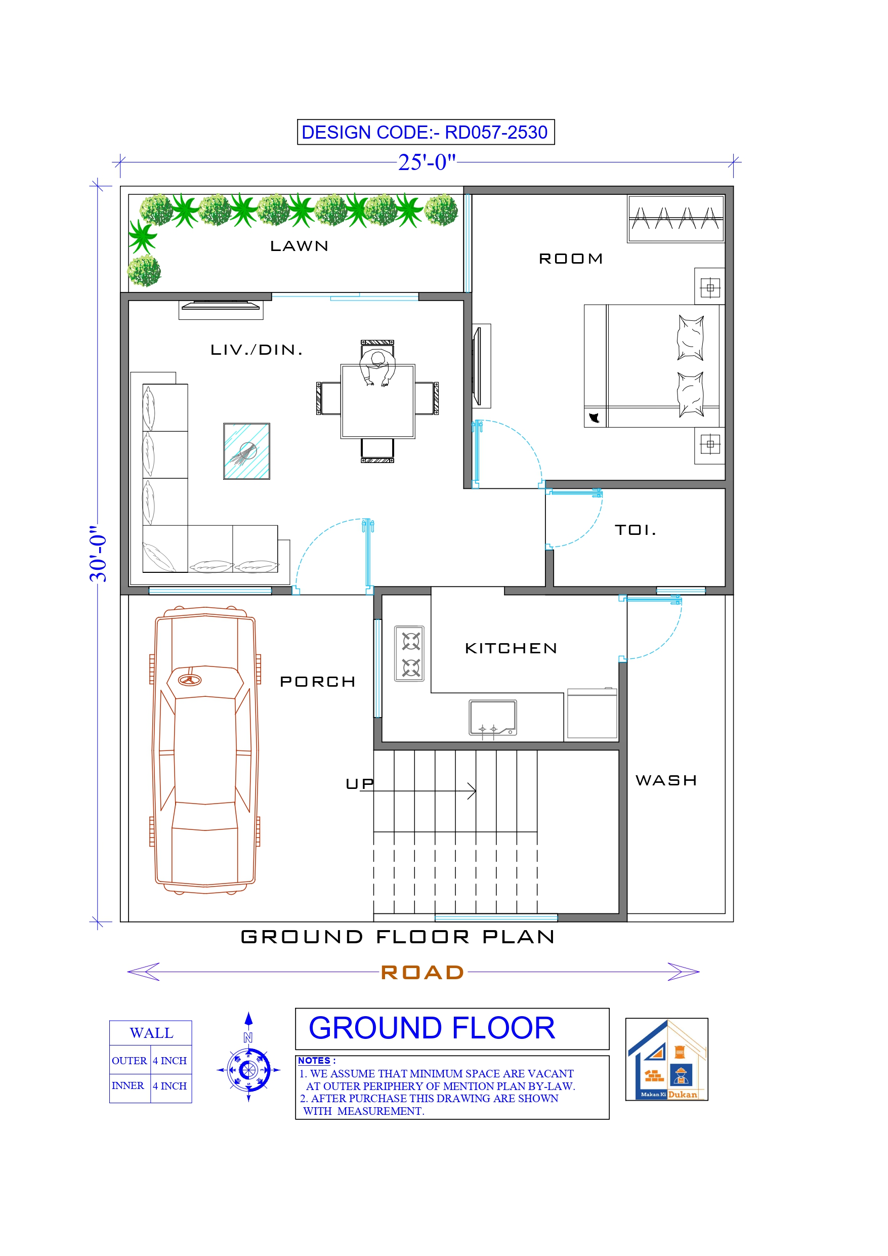 GROUND FLOOR II 25X30 II LUXURY HOUSE-057