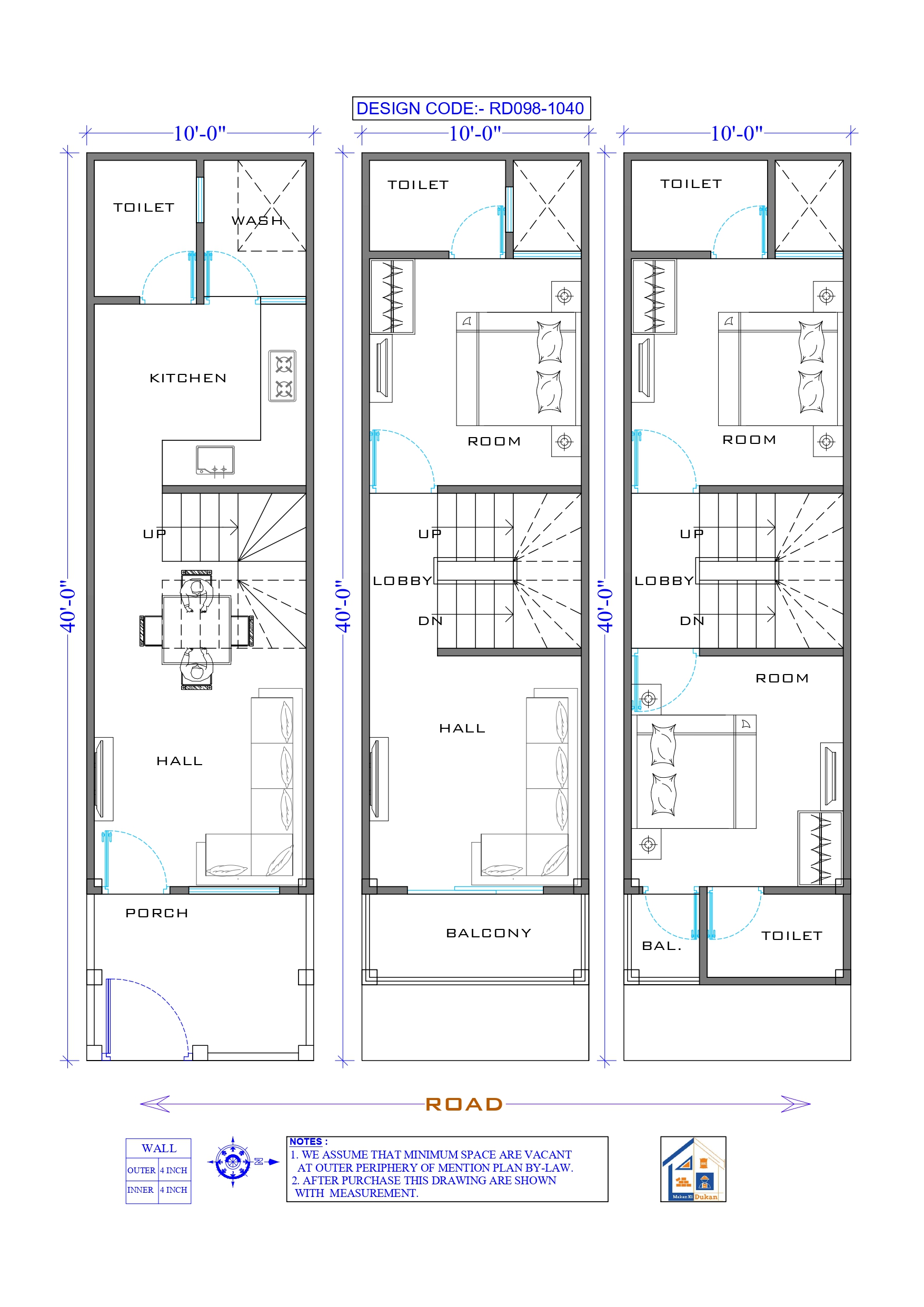 GROUND+2 II 10X40 II LUXURY HOUSE-098