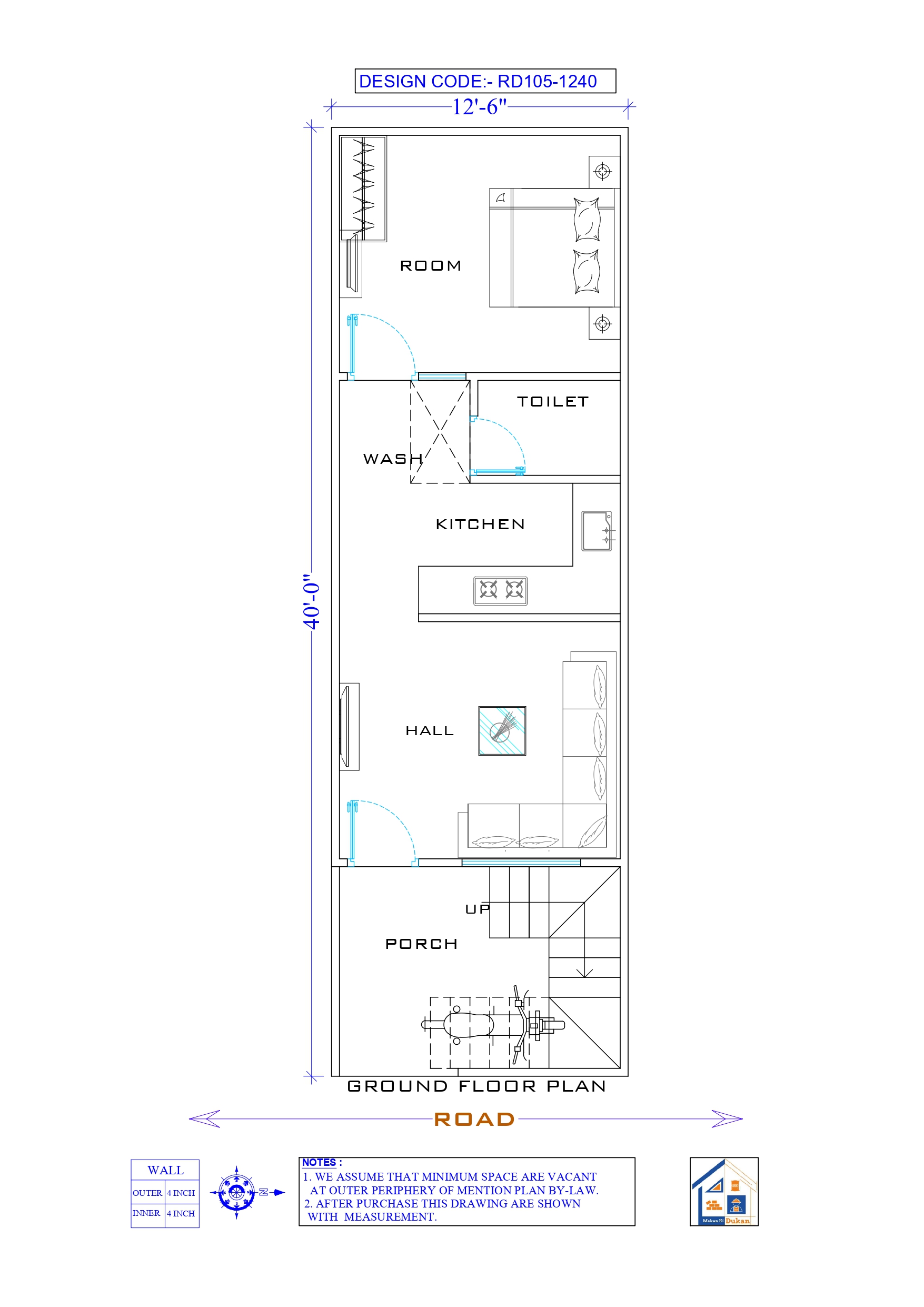 GROUND FLOOR II 12.5X40 II LUXURY HOUSE-105