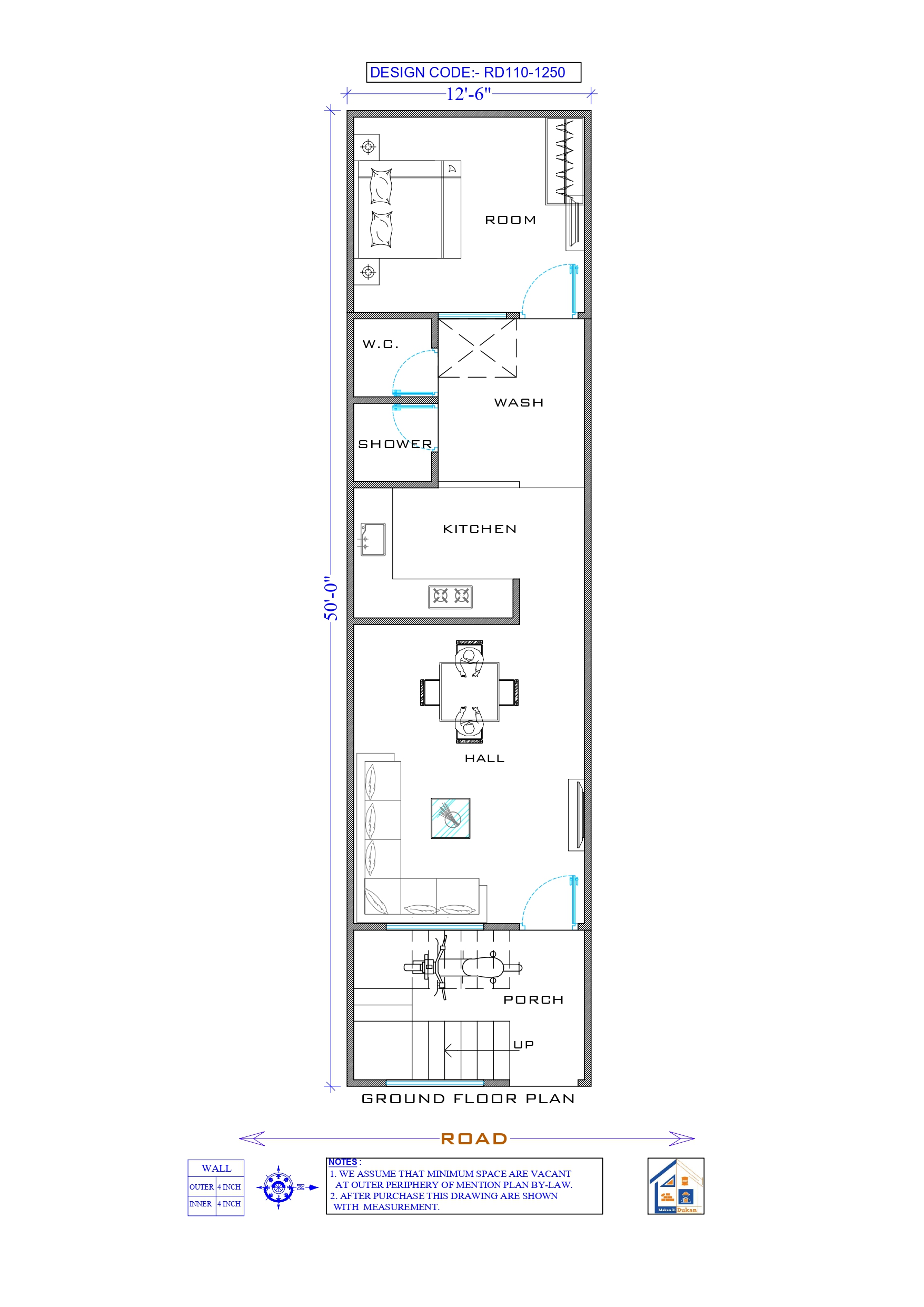 GROUND FLOOR II 12.5X50 II LUXURY HOUSE-110