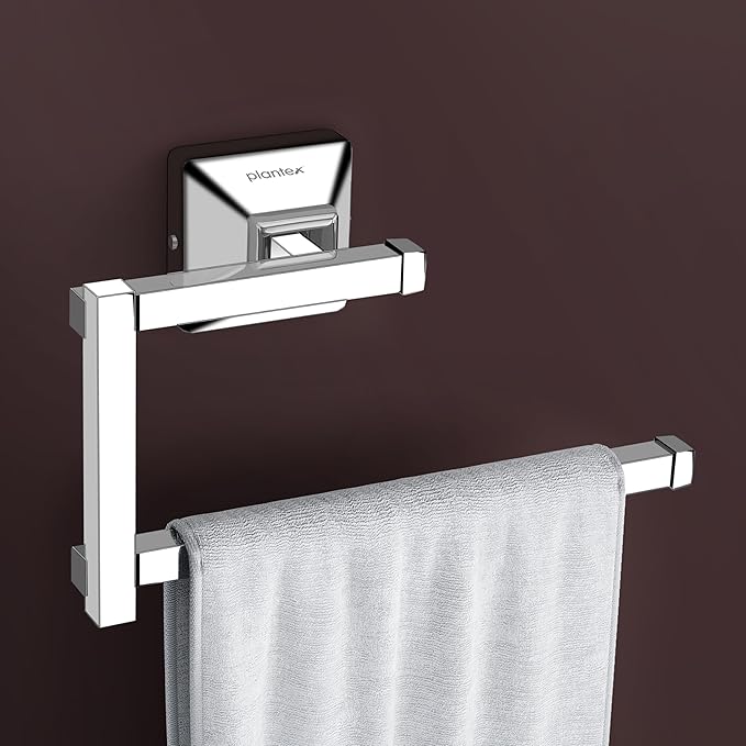 Plantex 304 Grade Stainless Steel Hand Towel Hanger for Washbasin/Towel Holder for Kitchen/Napkin Holder/Bathroom Accessories - Squaro (Chrome)
