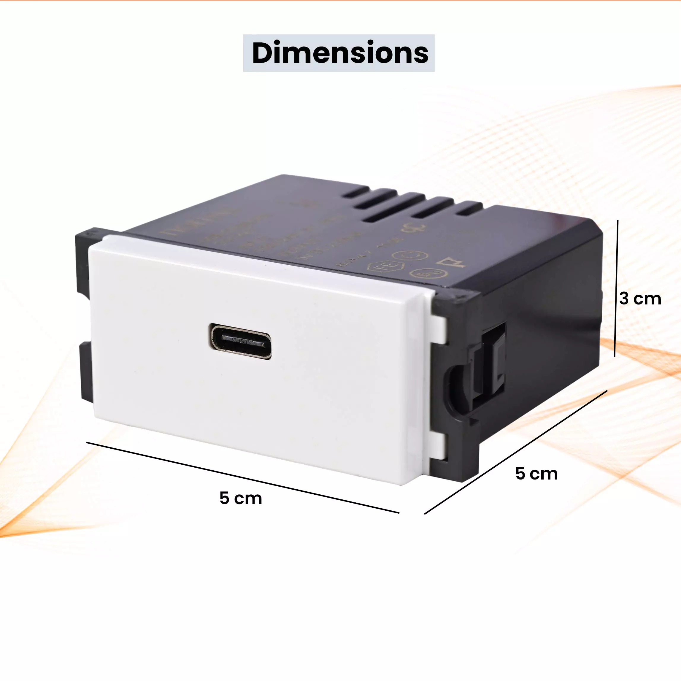 GOLDMEDAL AIR USB CHARGER 240V 18W -C TYPE FAST CHARGER  - SINGLE PORT (1M)