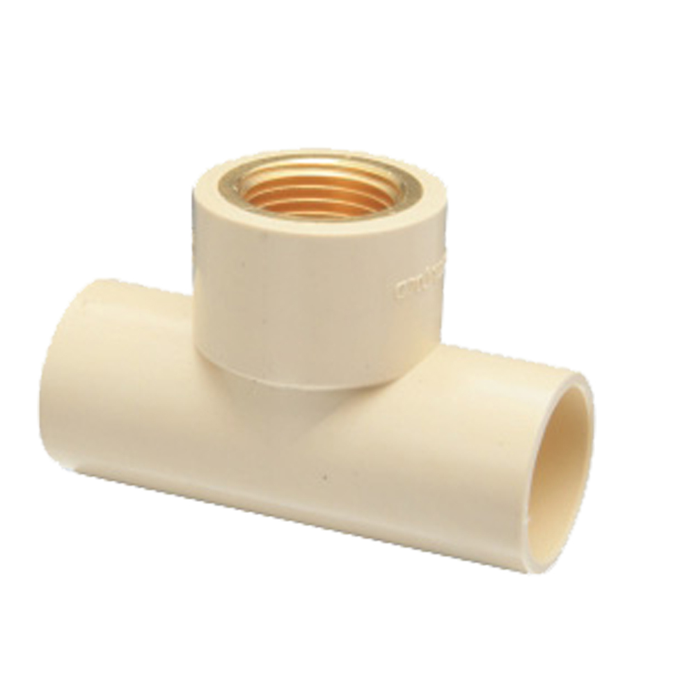 APOLLO FEMALE TEE BRASS THREADED  SDR CPVC FITTING
