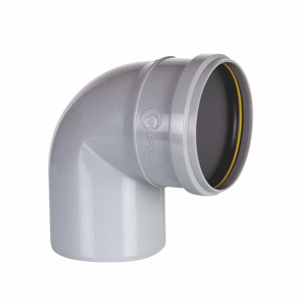 APOLLO BEND 87.5 DEGREE SWR FITTING WITH RING UPVC PIPE FITTINGS