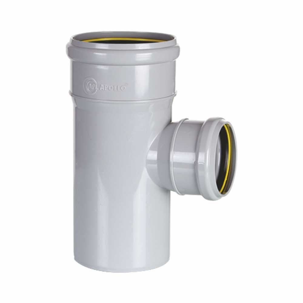 APOLLO REDUCING TEE SWR FITTING WITH RING UPVC PIPE FITTINGS