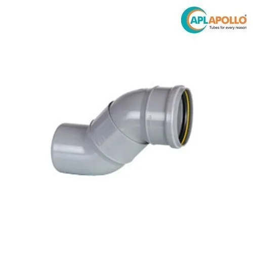 APOLLO OFFSET BEND SWR FITTING WITH RINGS UPVC PIPE FITTINGS