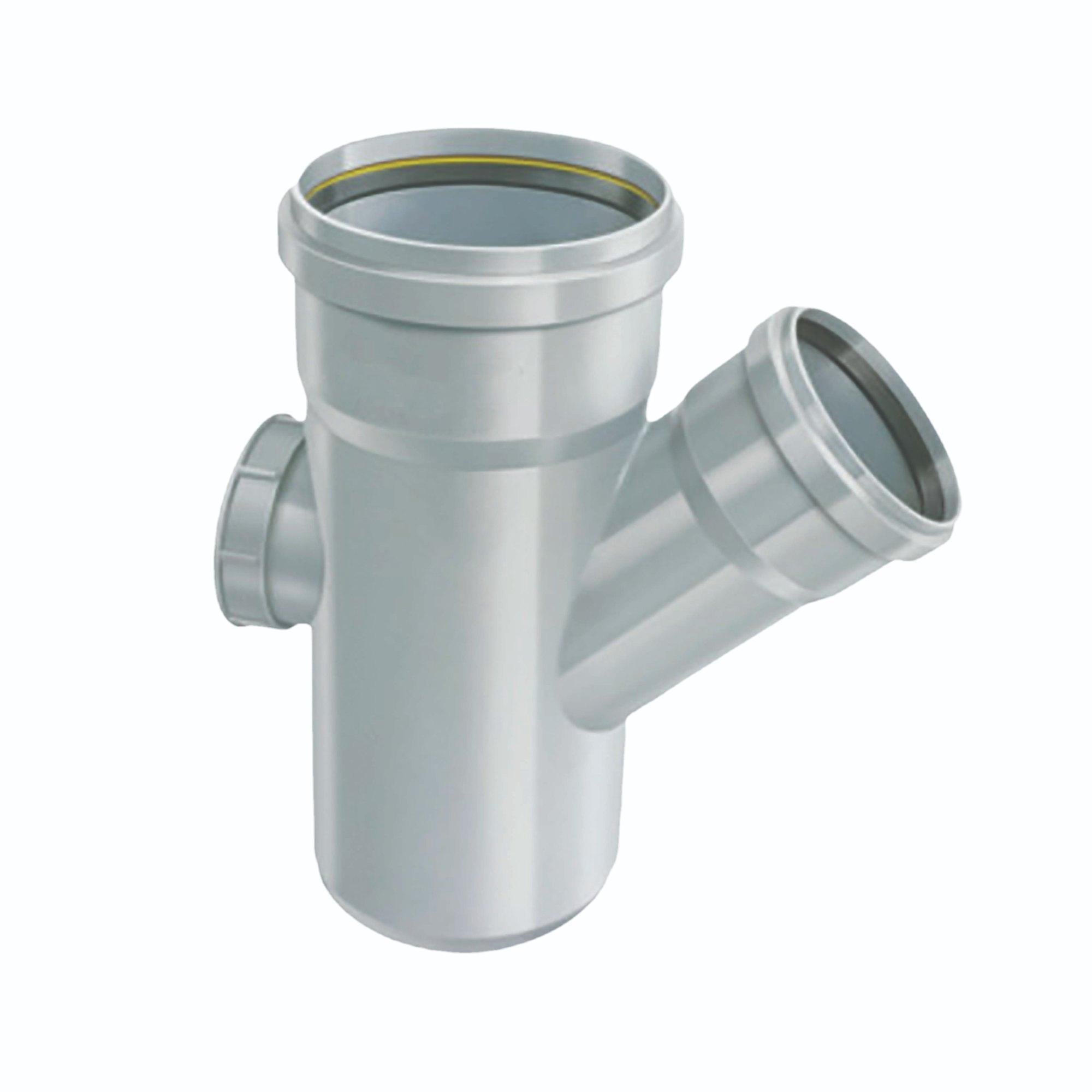 APOLLO REDUCING Y WITH DOOR SWR FITTING SELF FIT UPVC PIPE FITTINGS