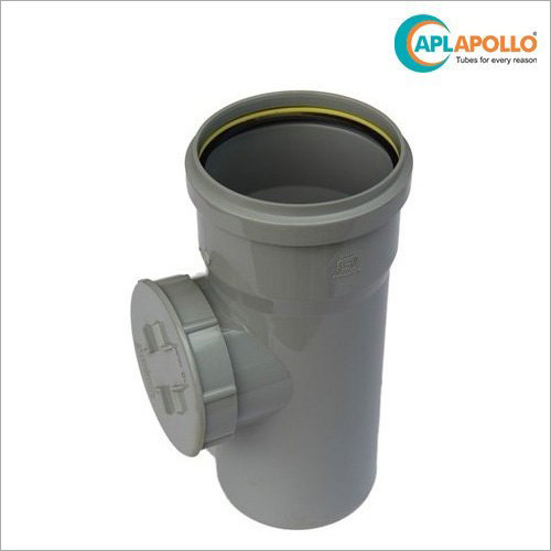 APOLLO CLEANING PIPE WITH DOOR SWR FITTING SELF FIT UPVC PIPE FITTINGS