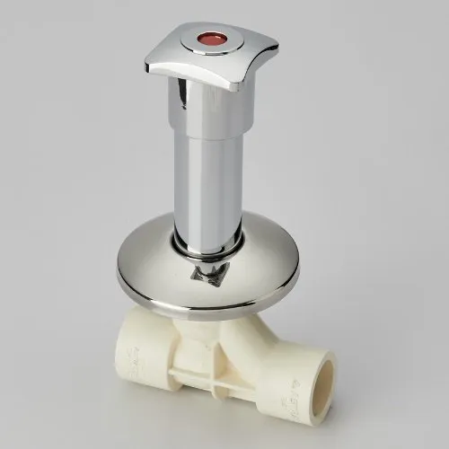 ASTRAL PIPE CONCEALED VALVE SWEPT TYPE (CHROME PLATED)(SQUARE) LONG CPVC PIPES FITTING