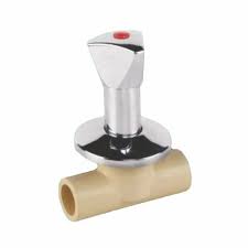 ASTRAL PIPE CONCEALED VALVE SWEPT TYPE  CHROME PLATED  TRIANGLE SHORT CPVC PIPES FITTING