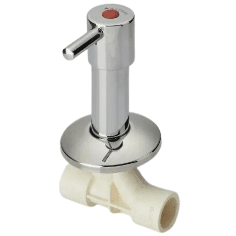 ASTRAL PIPE CONCEALED VALVE SWEPT TYPE  CHROME PLATED  ROUND SHORT CPVC PIPES FITTING