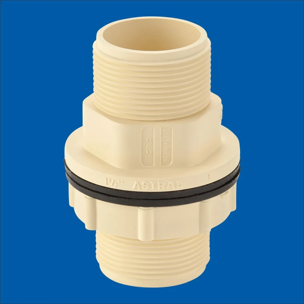 ASTRAL PIPE TANK ADAPTOR SOCKET TYPE THD X SOC  CPVC PIPES FITTING