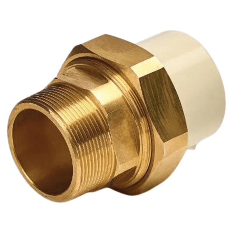 ASTRAL PIPE MALE ADAPTOR  BRASS THD X  SOC CPVC SCHEDULE - 80 PIPES FITTING