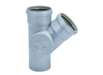 ASHIRVAD RIGHT SIDE SINGLE 'Y' WITH FRONT DOOR SILENT/ SILENT PLUS SWR DRAINGE PIPE FITTINGS