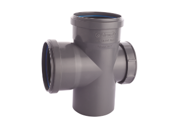 ASHIRVAD SINGLE DOOR TEE / TEE WITH DOOR SILENT PLUS SWR SYSTEM- PUSHFIT PIPE FITTING
