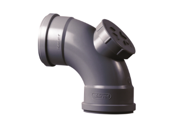 ASHIRVAD LONG SWEPT BEND WITH DOOR SILENT PLUS SWR SYSTEM- PUSHFIT PIPE FITTING