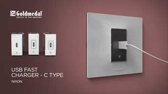 GOLDMEDAL 65W C-TYPE FAST CHARGER 2M 90 DEGREE SERIES