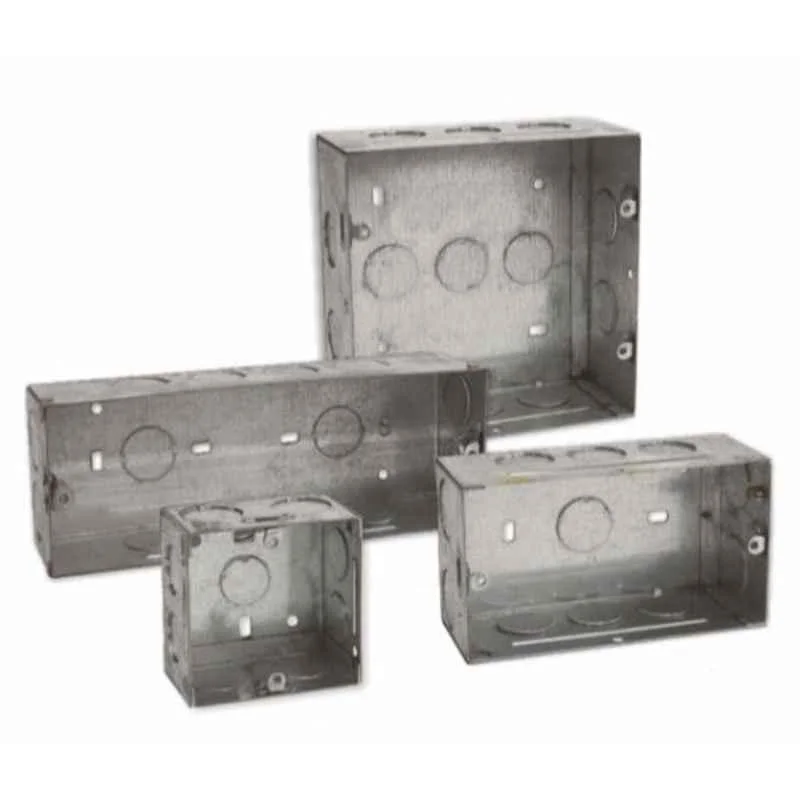 GOLDMEDAL 90 DEGREE 16M GALVANIZED FLUSH MOUNTING METAL GANG BOXES (230*144*60)