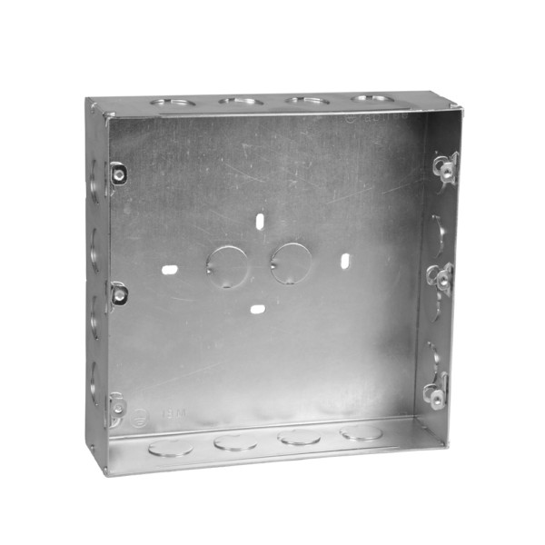 GOLDMEDAL 90 DEGREE 18M GALVANIZED FLUSH MOUNTING METAL GANG BOXES (209*200*60)