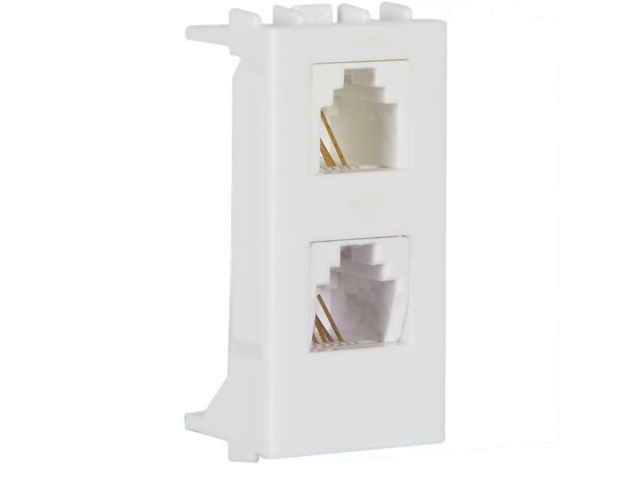 HAVELLS FABIO SERIES TWIN TELEPHONE SOCKET