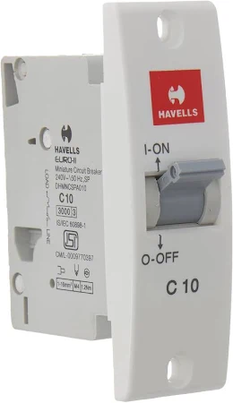 HAVELLS FABIO SERIES 10 A SP C MINI MCB SWITCH