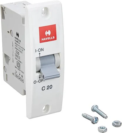 HAVELLS FABIO SERIES 20 A SP C MINI MCB SWITCH
