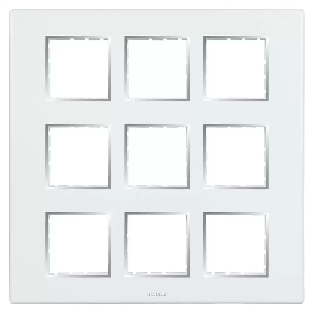 HAVELLS 6 M FRAMEIO (CHROME BEZEL) MODULAR COMBINED PLATES