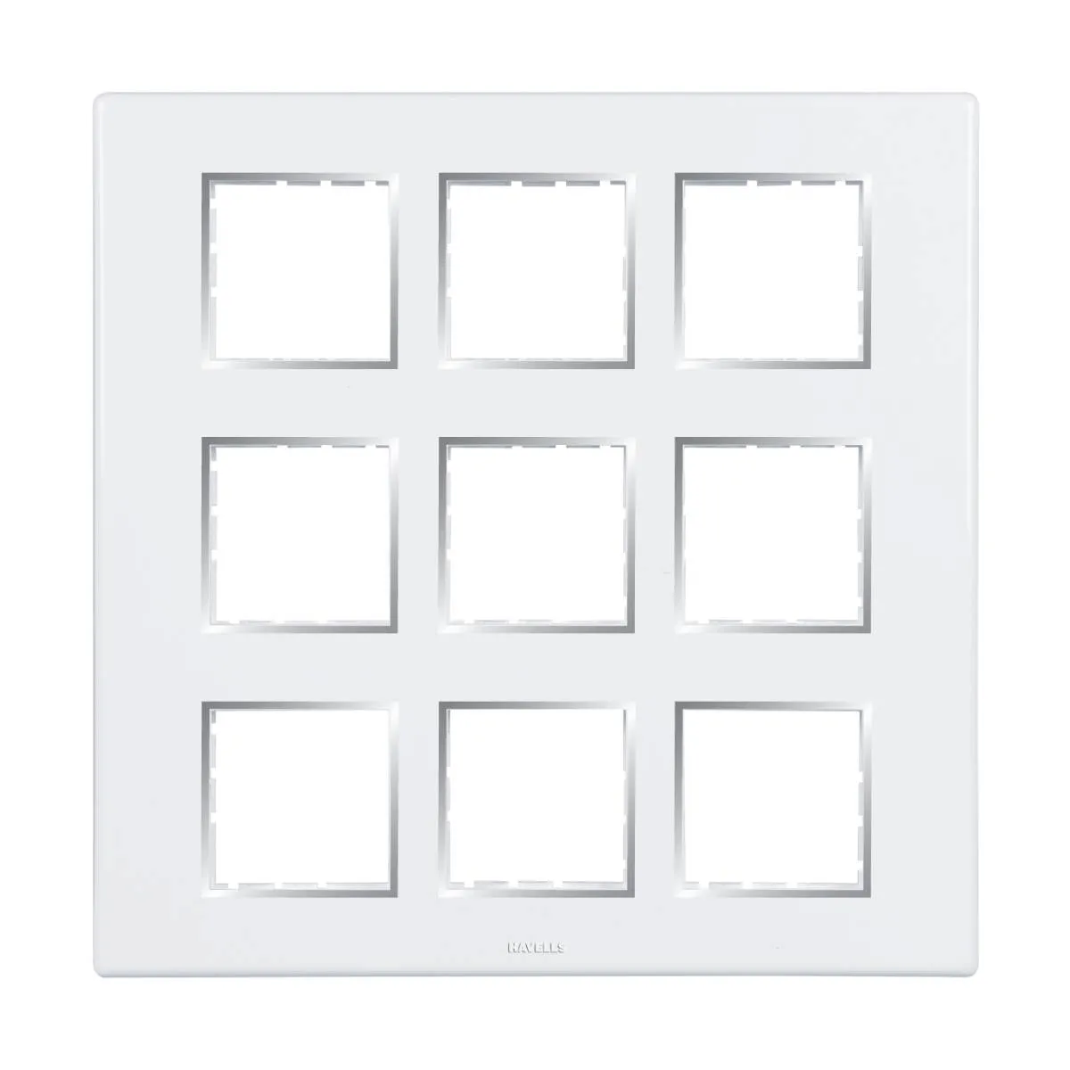 HAVELLS 18 M FRAMEIO (CHROME BEZEL) MODULAR COMBINED PLATES