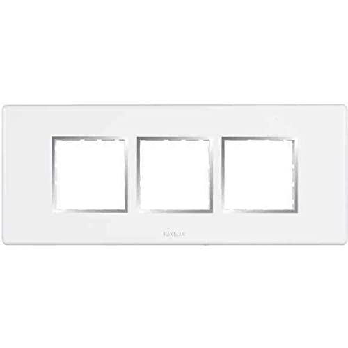 HAVELLS 6 M FABIO (CLASSIC WHITE) MODULAR COMBINED PLATES