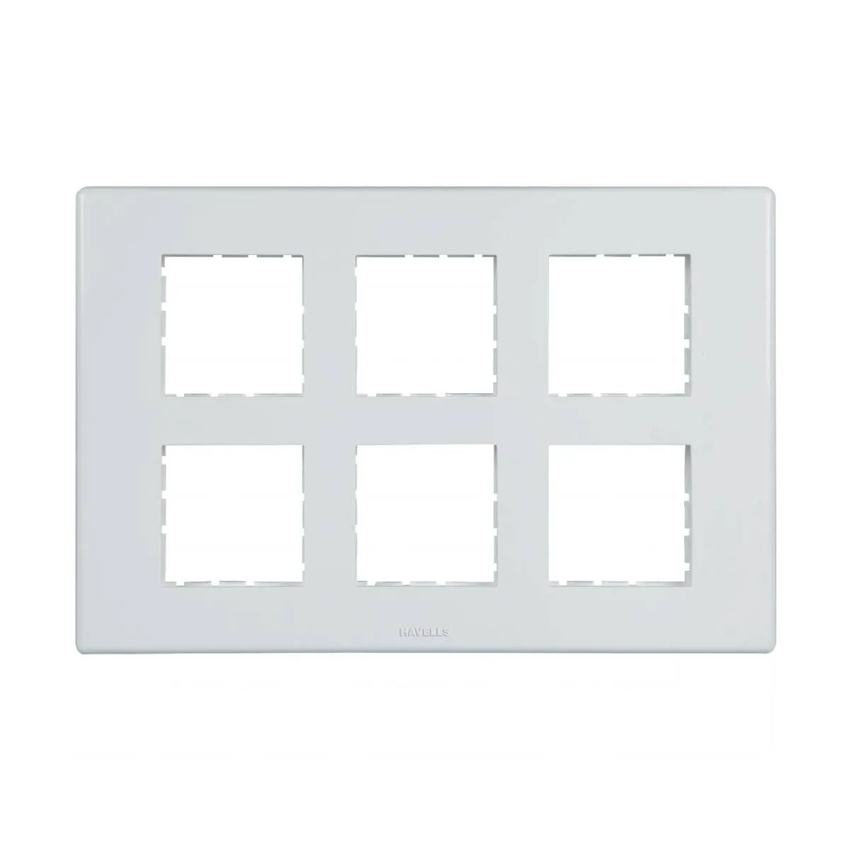 HAVELLS 12 M FABIO (CLASSIC WHITE) MODULAR COMBINED PLATES