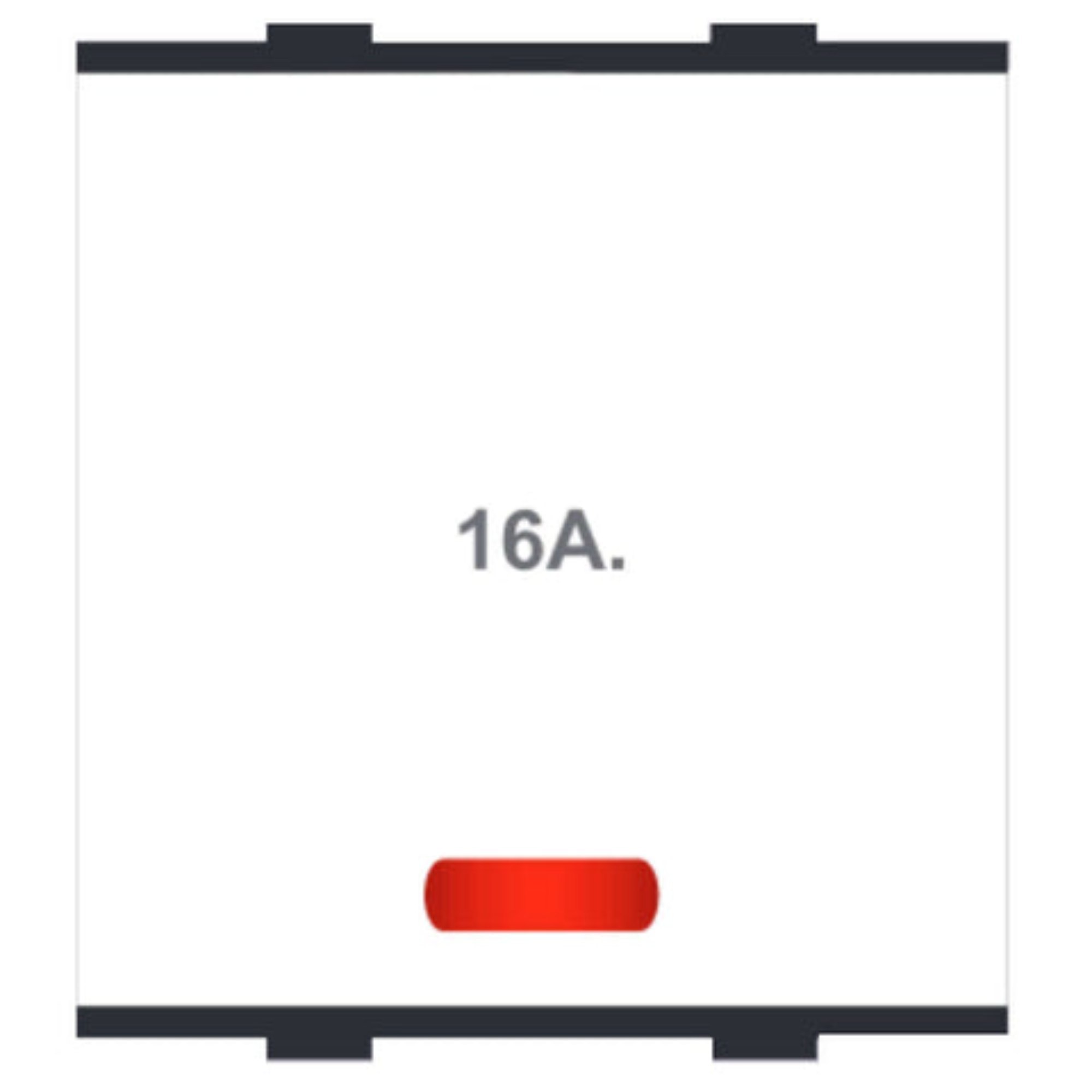 VETO VYOMA SERIES 16 AMP. SWITCH WITH INDI. - 2M MODULAR SWITCH